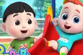 益智早教动画，宝贝们在游乐场玩游戏要注意安全视频封面