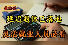 2025年延迟退休已落地，灵活就业人员必看，缴费年限相关快来看视频封面