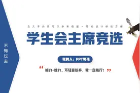 学生会主席竞选PPT模板视频封面