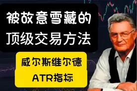 被故意雪藏的顶级交易方法:威尔斯ATR，一眼识底把握加速起涨点!视频封面