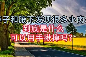 脖子和腋下发现很多小肉粒，到底是什么？可以用手揪掉吗？视频封面