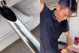 男子晒假发制作过程，原料高温熔化双臂挥舞拉丝，网友直呼活久见