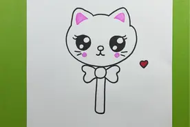 看漫画|学画可爱的猫咪棒棒糖