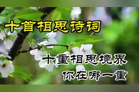 唯美深情的十首相思诗词，十重相思境界，看看你在哪一重视频封面