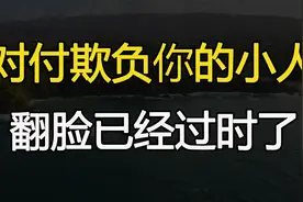 对付欺负你的小人，“翻脸”已经过时了，学一学这几种回击方法视频封面