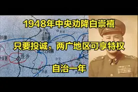 1948年中央劝降白崇禧，只要投诚，两广地区可享特权：自治一年视频封面