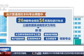 2024高校本科专业调整 新增24种本科专业服务国家战略社会急需视频封面