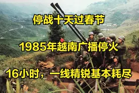 停战十天过春节，1985年越南广播停火，16小时，一线精锐基本耗尽视频封面