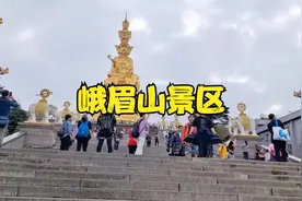 四川5A景区峨眉山风景名胜区峨眉山报国寺景区徒步讲解峨眉山打卡