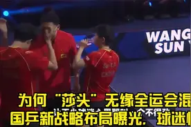 为何“莎头”无缘全运会混双？国乒新战略布局曝光，球迷惋惜视频封面