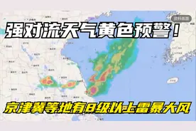 强对流天气黄色预警！京津冀等地有8级以上雷暴大风视频封面