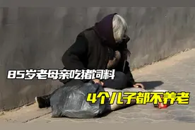 85岁老母亲吃猪饲料，4个儿子都不养老，饿死家中半个月才被发现视频封面
