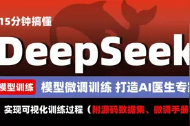 十五分钟DeepSeek微调训练，搭建AI医生（基于蒸馏模型实战）！视频封面