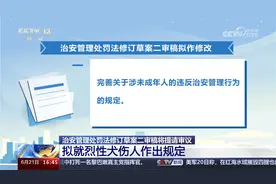 治安管理处罚法修订草案二审稿提请审议 拟就烈性犬伤人作出规定视频封面