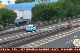 新能源车没电 竟在高速上推车视频封面