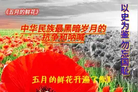 《五月的鲜花》#纪念九一八#中华民族最黑暗岁月的抗争和呐喊视频封面