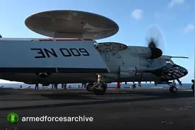 美网友分享，尼米兹号航母弹射放飞各种飞机和降落视频封面