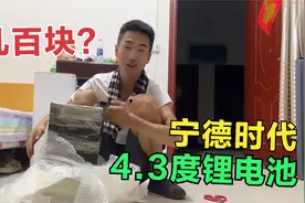 你敢相信吗？小伙居然花几百块就买到1个宁德时代4.3度电的锂电池视频封面