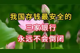 我国存钱最安全三家银行，永远不会倒闭，你知道哪三家吗视频封面