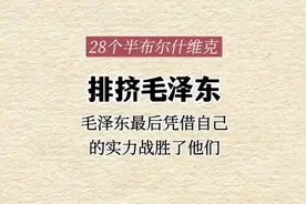 二十八个布尔什维克排挤毛泽东，毛泽东凭借实力战胜了他们视频封面