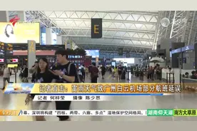 记者直击：雷雨天气致广州白云机场部分航班延误