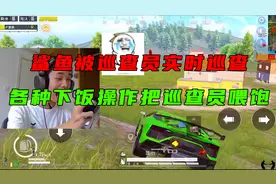 鲨鱼在近9000分的对局中被巡查员巡查，各种下饭操作把巡查员喂饱视频封面