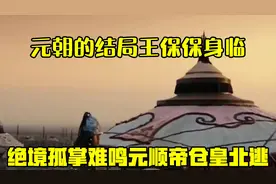 元朝的结局，王保保身临绝境，孤掌难鸣，元顺帝仓皇北逃