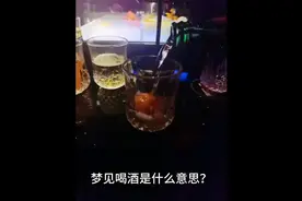 梦见喝酒是什么意思？梦见喝酒好不好有什么预兆或者预示？视频封面