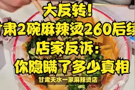 大反转！甘肃2碗麻辣烫260后续，店家反诉：你隐瞒了多少真相视频封面