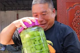 胖哥卖破烂赚了30块钱，喜滋滋买了10斤酒，泡了坛阳光玫瑰葡萄酒视频封面