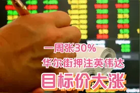 一周涨30% 财报前华尔街加码押注英伟达 目标价大涨视频封面