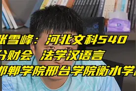 张雪峰：河北文科540分财会 法学汉语言邯郸学院邢台学院衡水学院视频封面