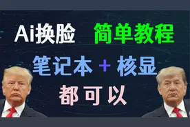 Ai 换脸，简单教程 - 核显笔记本也可以！