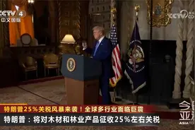 特朗普25%关税风暴来袭！全球多行业面临巨震视频封面