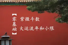 【零基础】紫微斗数 大运流年和小限视频封面