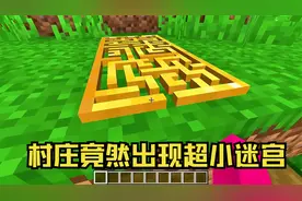 我的世界：开局一座超级小型迷宫，没想到里面是藏宝点，太酷了！