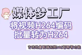 视频剪辑软件将视频H264批量转为H265.提高视频制作效率的方法