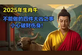 2025年生肖牛，不能做的四件大凶之事！小心破财伤身！视频封面