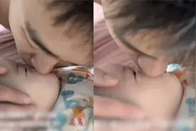 女儿鼻子不通爸爸用嘴帮吸鼻涕，却被网友吐槽恶心，妈妈发声力挺视频封面