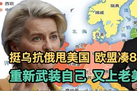 挺乌抗俄甩美国，欧盟凑8000亿，重新武装自己，又上老美当了！视频封面