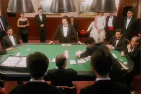 赌神：亚洲赌神大战顶级赌王，第五张牌一放直接上五百万，精彩！