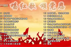 唱红歌颂党恩。经典红色歌曲合集！视频封面