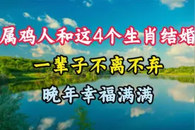 属鸡人和这4个生肖结婚，一辈子不离不弃，晚年幸福满满视频封面