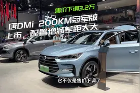 唐DMi 200KM冠军版上市，售价下调3.2万，配置增减差距太大