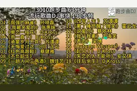 3010 跑步曲61分钟 流行歌曲混合滴答/跑步声串烧 195步频视频封面