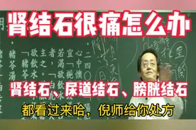 倪海厦：肾结石、膀胱结石等结石很痛怎么办，倪师有法子