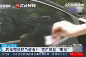 小区车窗频现色情卡片 背后竟是“电诈”视频封面