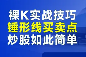 新手变高手，图解锤形K线交易法：无需指标，裸K操作竟能精准抄底视频封面
