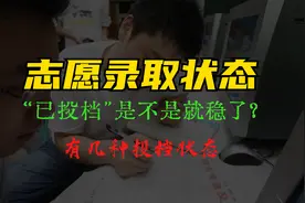 档案录取状态为“已投档”就稳了？高考志愿投档有几种状态？