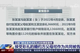 三部门联合发布涉彩礼纠纷典型案例视频封面